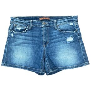 Joe’s Jeans Mid-Rise Denim Shorts in Petra Wash